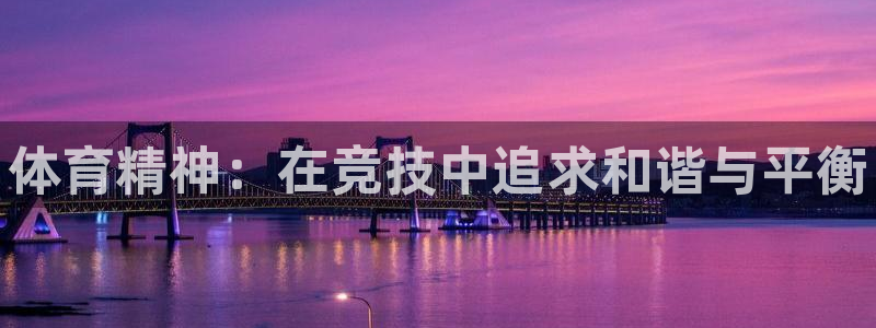 米兰体育官网下载软件：体育精神：在竞技中追求和谐与平衡